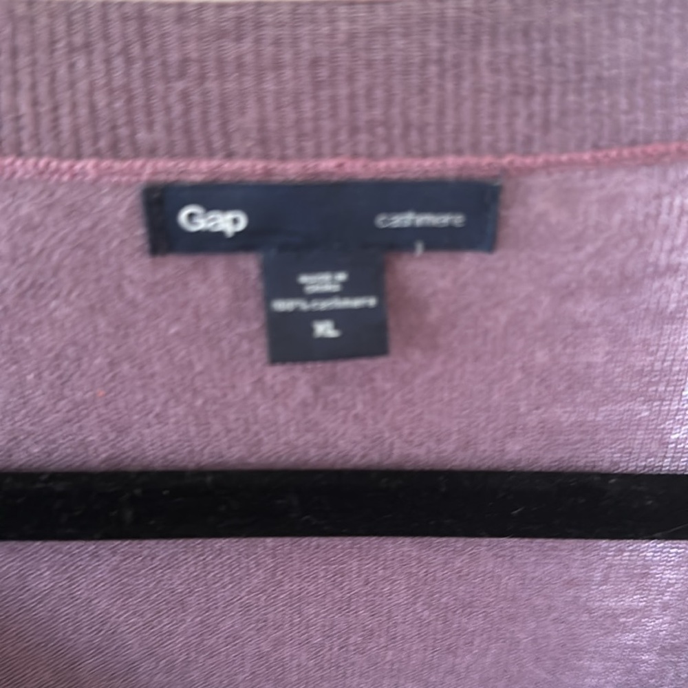 Gap Purple Cashmere Cardigan Sweater XL - Picture 2 of 6